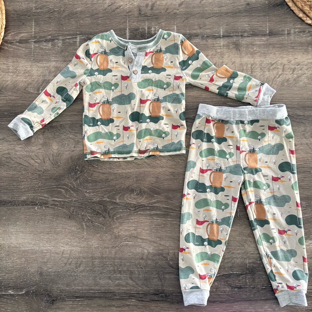 Golf Printed Pajama Set